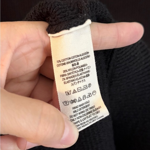 FREE PEOPLE MARY JANE MINI SWEATER DRESS BLACK, Size S - Picture 12 of 14